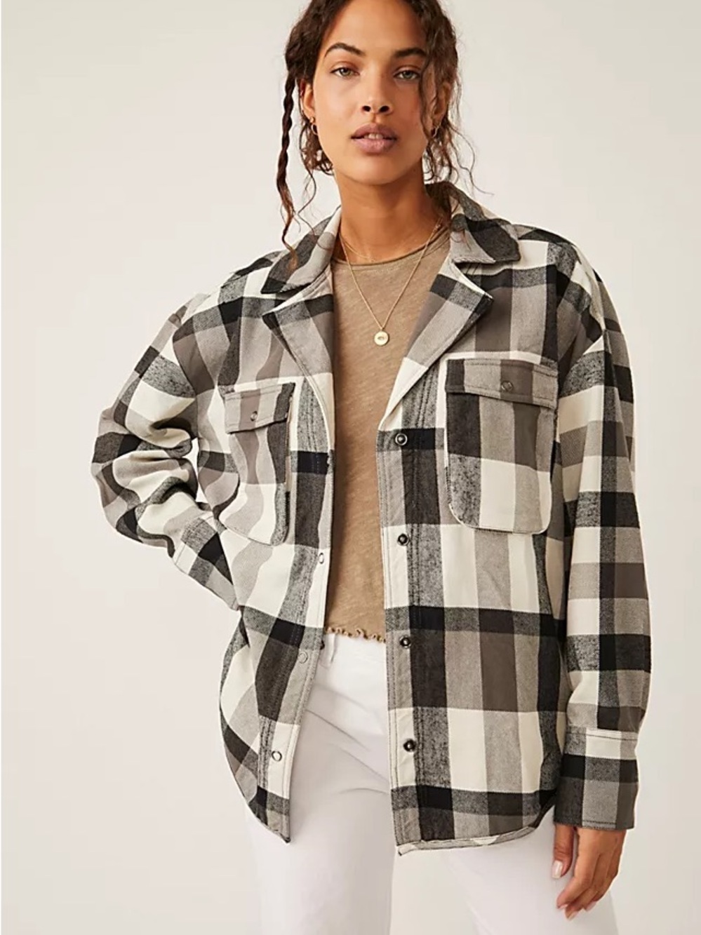 Free People We The Free Izzy Cargo Oversized‎ Shirt